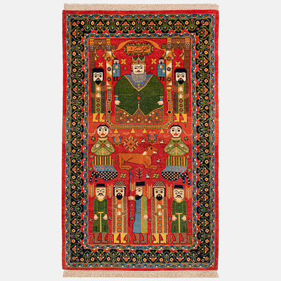 فرش دستباف دو متری کردستان هوشنگ لاکی PR-4010104